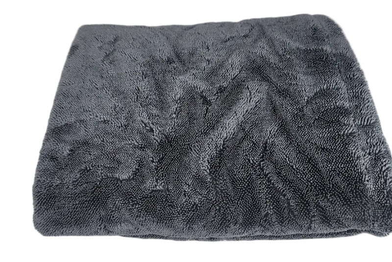 Microfiber Drying Towel 1300GSM Double Sided 60cm x 120cm Dark Grey