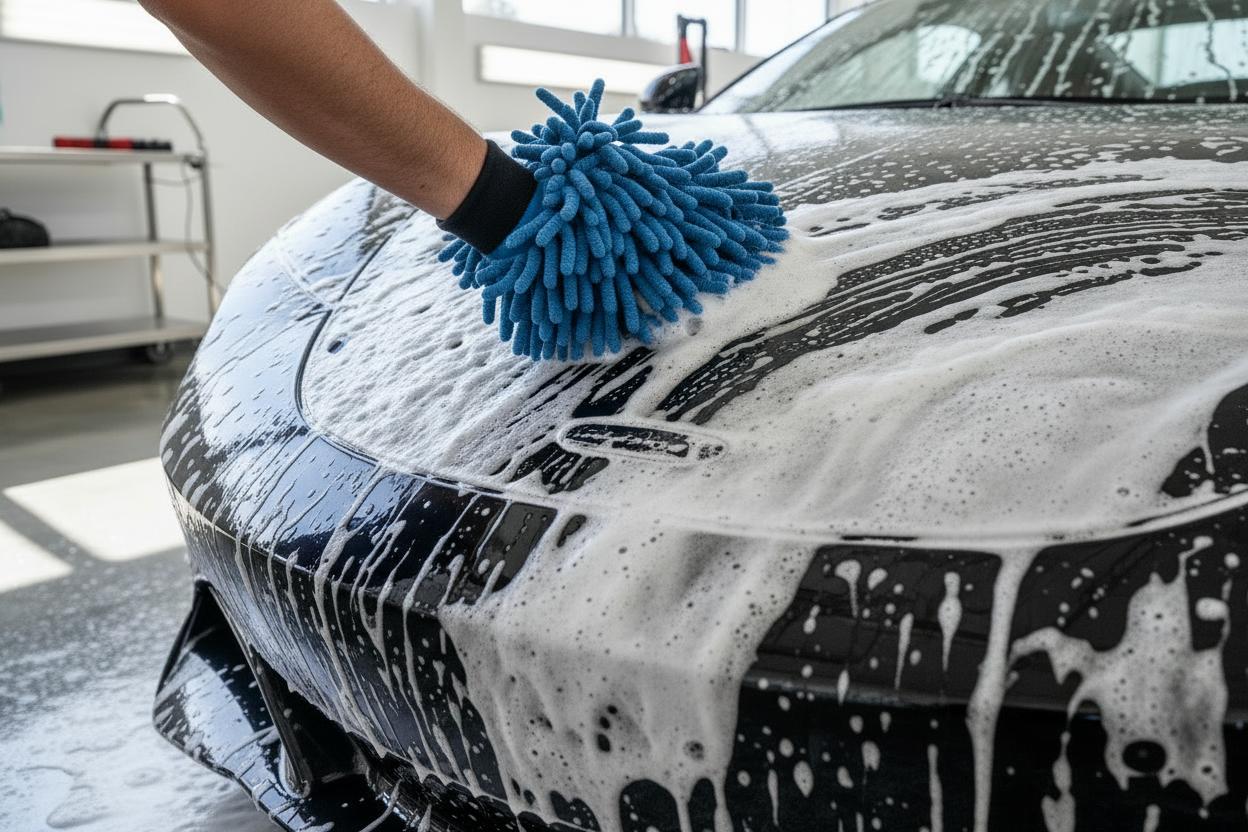 change the mitt from a chenile to a microfiber 