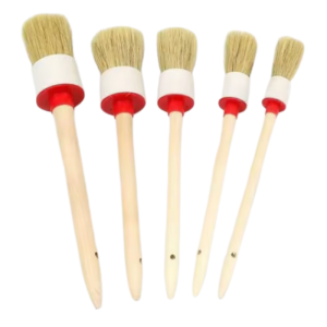 Wood Handle Boar's Hair Detail Brushes (5 Pack) KCCDBWH5PK Wood Handle Boar's Hair Detail Brushes (5 Pack) KCCDBWH5PK